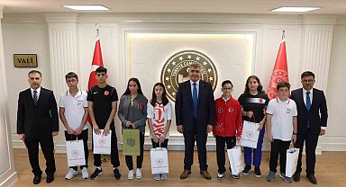 Vali Aslan Türkiye şampiyonlarını ağırladı