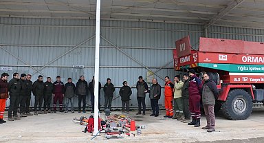 Önce eğitim sonra ekipman tanıtımı yapıldı