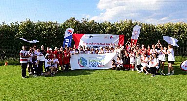 160 özel sporcu İzmir Bayındır'da yeşil sahada buluştu