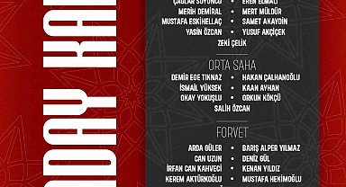 A Milli Takım'ın, ABD ve Meksika maçları aday kadrosu açıklandı