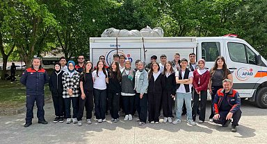 AFAD personelinden lise öğrencilerine afet bilincine yönelik eğitim