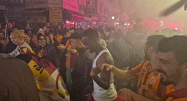 Bartın'da Galatasaray taraftarının 5. yıldız coşkusu