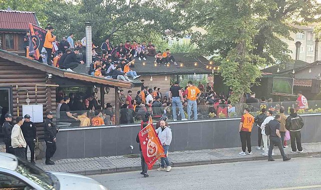 Bartın'da Galatasaray taraftarlarından ilginç görüntüler