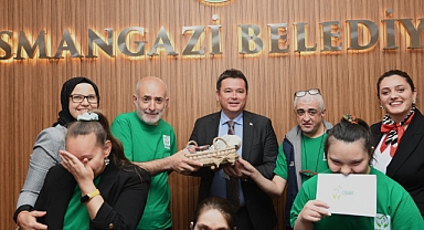 Başkan Aydın özel misafirlerini ağırladı