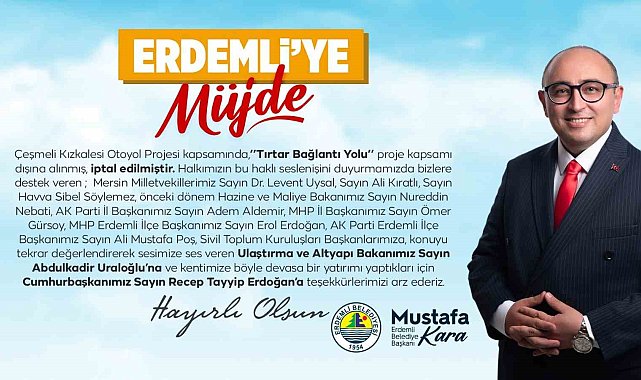 Başkan Kara:"Tırtar Bağlantı Yolu proje kapsamı dışına alınmış, iptal edilmiştir"