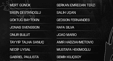 Beşiktaş'ta, Bodrum FK maçı kamp kadrosu belli oldu