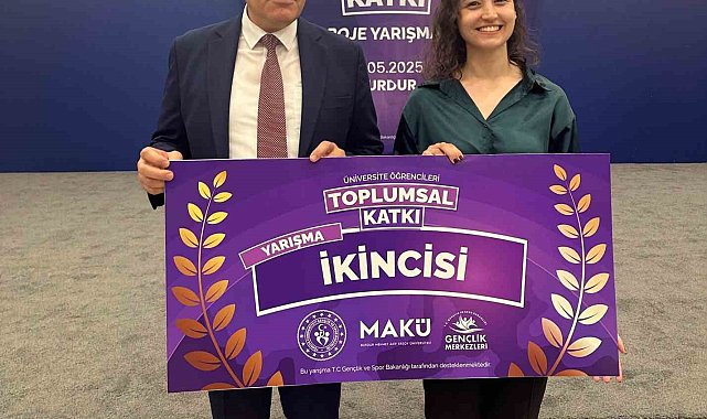 BEUN Lisansüstü Öğrencisi Merve Özçelik'in Yüksek Lisans Tezine ikincilik ödülü