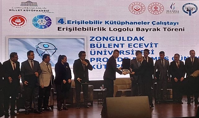 BEUN Prof. Dr. Durmuş Günay Kütüphanesi'ne "Erişilebilirlik Logo Bayrağı" takdim edildi