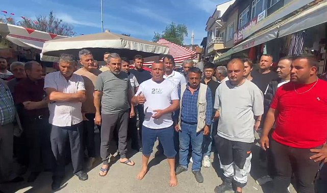 Çilek Festivali öncesi zabıtalar ve pazarcılar arasında tartışma çıktı