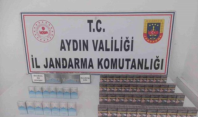 Didim'de bandrolsüz sigara ele geçirildi