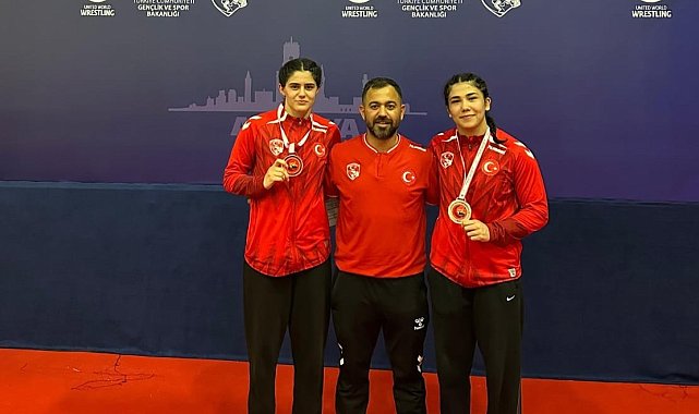 Erzincanlı güreşçiler altın ve bronz madalyanın sahibi oldu