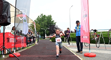 Genç sporcuların duatlon heyecanı