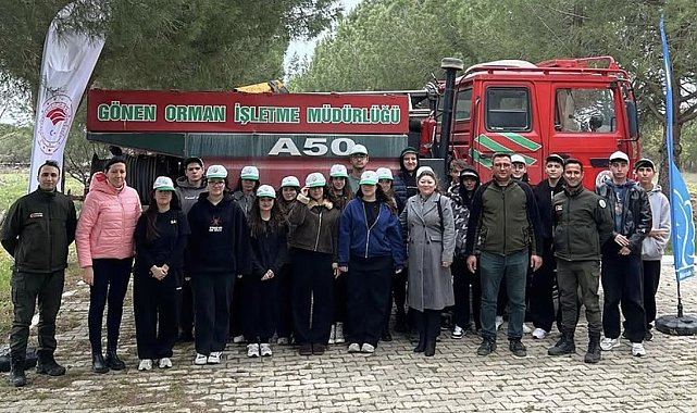 Gönen'de öğrencilere orman yangınlarına karşı farkındalık eğitimi verildi