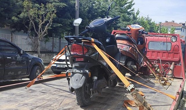 Gönen'de plakasız motosikletlere yönelik denetimler sıklaştırıldı