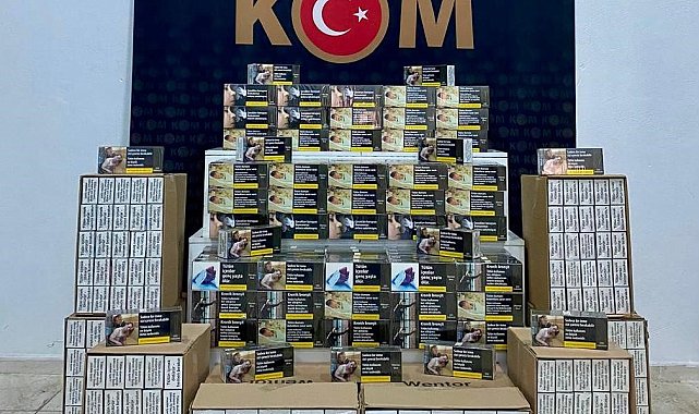 Kars'ta 130 bin boş makaron ele geçirildi