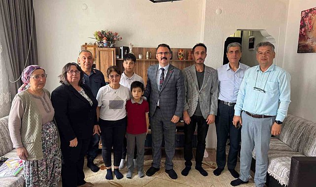Kaymakam Ateş, şehit ailesi ile görüştü
