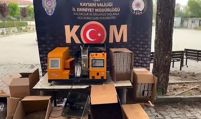 Kayseri'de 70 kilo kaçak tütün yakalandı