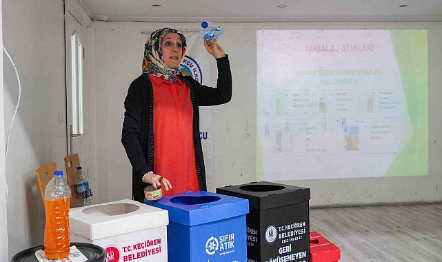 Keçiören Belediyesi'nden öğrencilere sıfır atık eğitimi