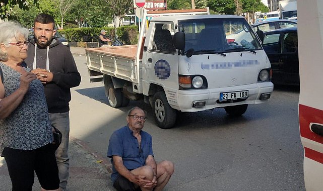 Keşan'da kamyonetin çarptığı Fransa vatandaşı yaya yaralandı