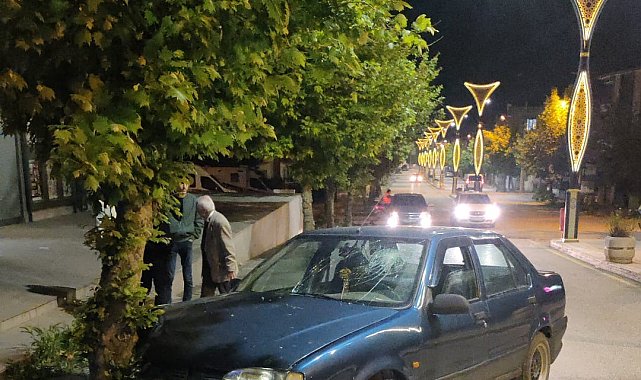 Keşan'da otomobil ağaca çarptı: 1 yaralı
