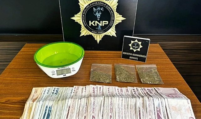Kırklareli'nde uyuşturucu operasyonu: 3 gözaltı