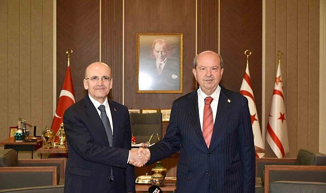 KKTC Cumhurbaşkanı Tatar, Bakan Şimşek'i kabul etti
