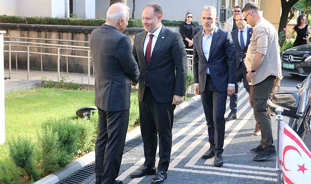 KKTC Cumhuriyet Meclisi Başkanı Öztürkler Diyarbakır Valiliğini ziyaret etti