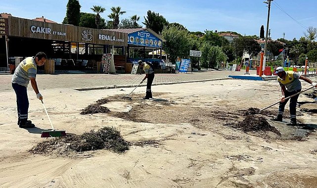 Mavişehir sahilinde temizlik çalışması yapıldı