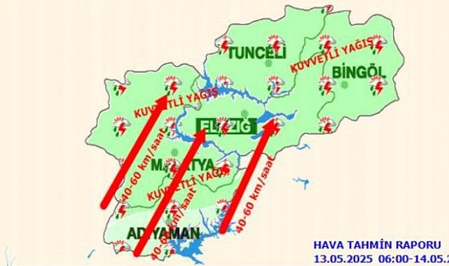 Meteorolojiden 5 il için 'kuvvetli yağış' uyarısı