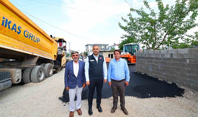 Onikişubat'ta 3 mahalleye 55 milyon liralık asfalt