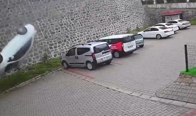Ordu'da otomobil site bahçesine uçtu: 1 ölü
