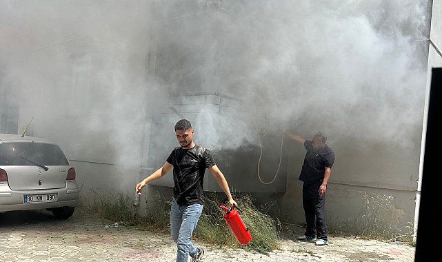 Osmaniye'de evde çıkan yangın paniğe neden oldu