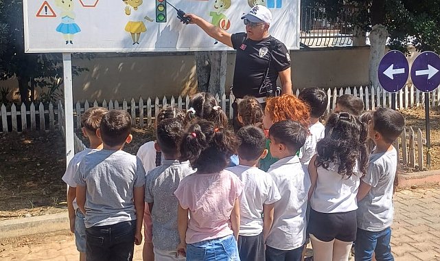 Polislerden öğrencilere uygulamalı eğitim