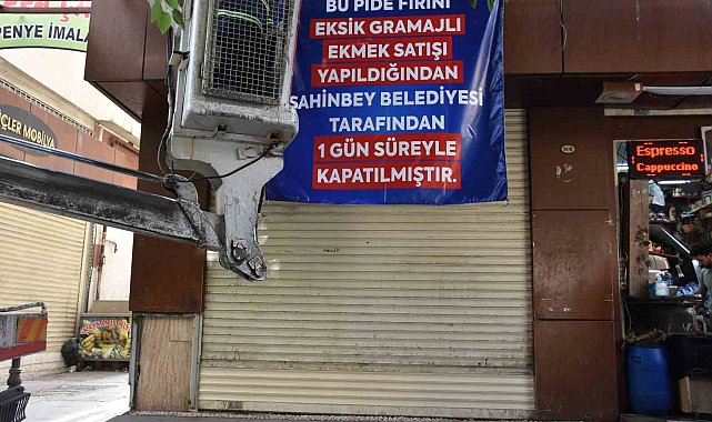 Şahinbey zabıta ekiplerinden fırınlara denetim
