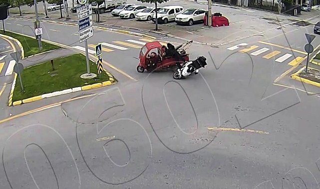 Sakarya'daki 9 ayrı trafik kazası kamerada