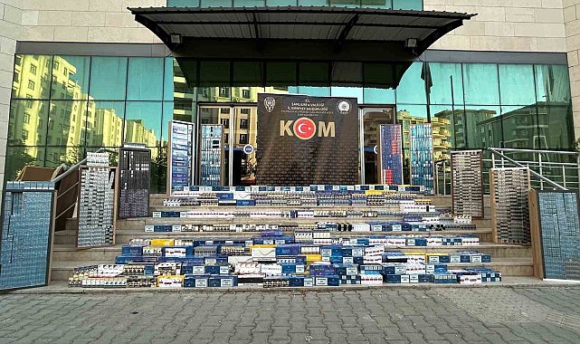Şanlıurfa'da 19 bin 800 paket kaçak sigara ele geçirildi