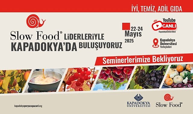 Slow Food liderleri Kapadokya'da buluşuyor