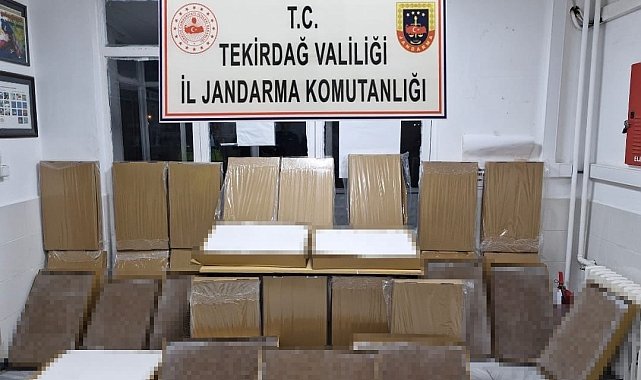 Tekirdağ'da jandarmadan ruhsatsız silah ve kaçak ürün operasyonu