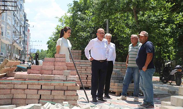 Turgutlu'nun yollarında çalışmalar devam ediyor