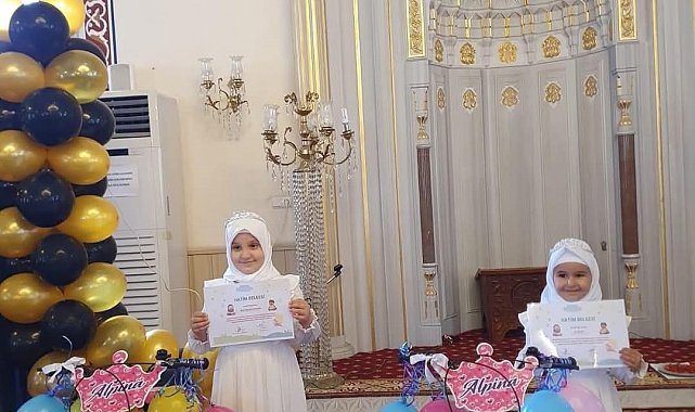 Türkeli'de minik hafızlara hatim programı