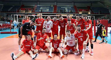 A Milli Erkek Voleybol Takımı, Slovenya'yı mağlup etti
