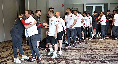 A Milli Takım'da bayramlaşma töreni yapıldı