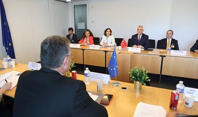 Bakan Bolat, AB Ticaret ve Ekonomik Güvenlik Komiseri Sefcovic ile görüştü