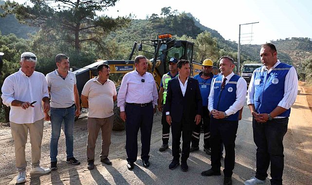 Başkan Aras Milas'taki yol çalışmalarını inceledi