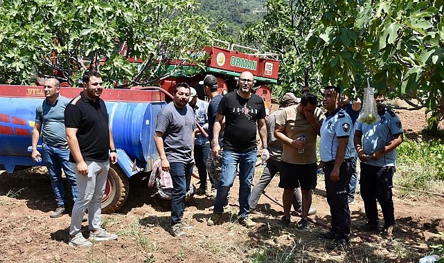 Başkan Zenirci orman yangını çalışmalarını yerinde takip etti