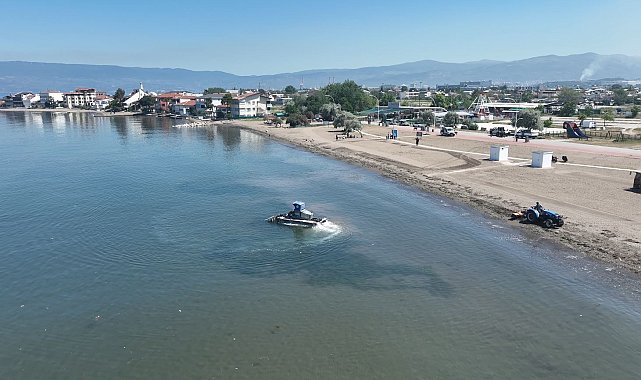 Bursa plajlarında sezon hazırlığı