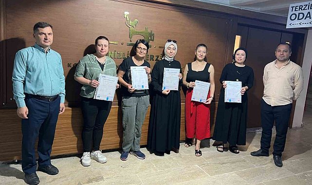 Denizlili terziler uluslararası sertifikalı oldu