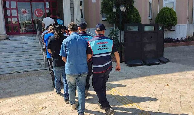 Didim'de kaçak kazıya jandarma baskını