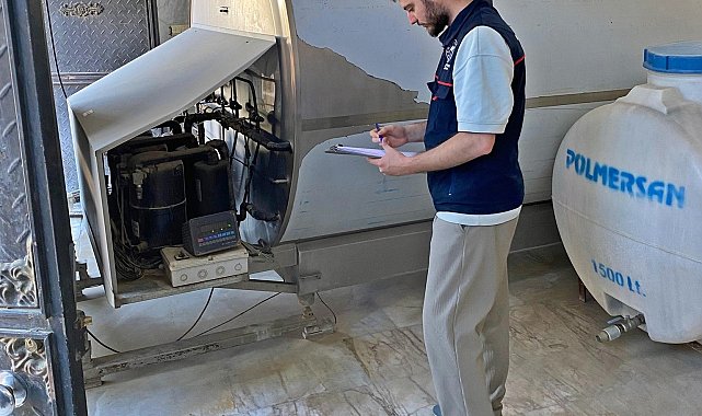 Emet'te süt soğutma tanklarının kontrolü ile sulama göletinde denetim