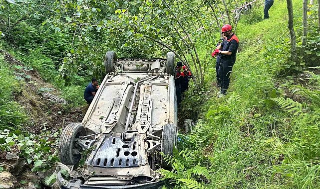 Giresun'da trafik kazası: 1 ölü, 1 yaralı